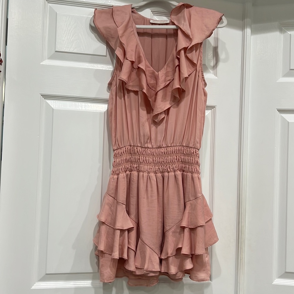 Pookie&Sebastian pink ruffle dress